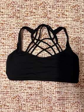 lululemon athletica Black Strappy-Back Sports Bra